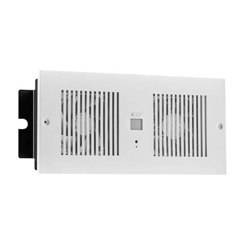 VEVOR Room to Room Fan, Intake & Exhaust Dual Airflow Through-the-Wall Fan with Remote & Temperature Control, 300 CFM 10-Speed Ventilation Quiet In-Wall Vent for Living, Laundry Room Indoor - size: 5.8 inch x 13.8 inch, 300 CFM