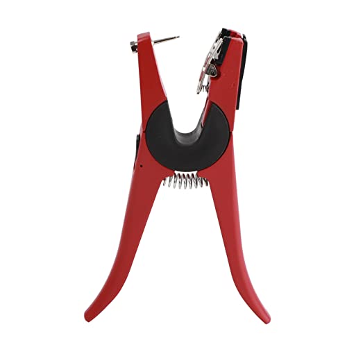 Pig Cattle Ear Tag Plier, Livestock Tool for Cow eep Goat Farm Animals, Premium y Ear Tag Applicator with Spare Pin, gonomic Handle Design for Comfortable and Labor Saving Use