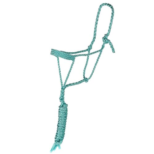 Tough 1 Premium Mule Tape Halter w.Lead - color: Turquoise