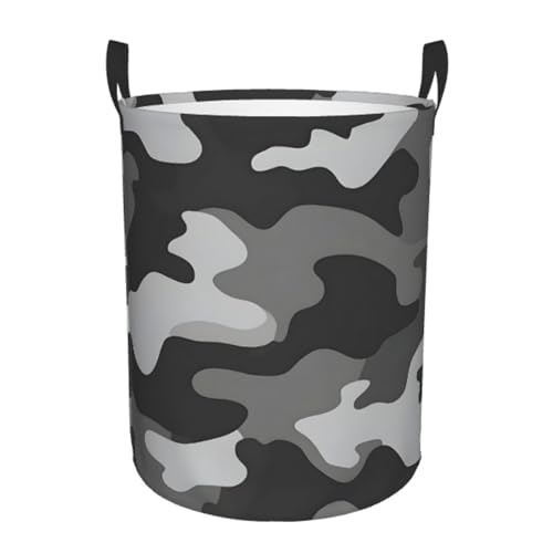 Laundry Basket Simpel Camouflage Collapsible Large Capacity,63L Dirty Clothes Basket Durable Lightweight Hamper With Handles Ideal For Clothes,Toys Home Organization size19.6"L x 15.7"W - color: camouflage