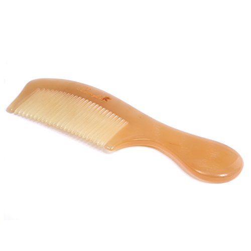 Fine Tooth Hair Comb for Women, Natural Detangling Horn Comb | Anti Static, Natural Sheep Horn, Scalp Massage, Easy to Detangle, Grooming, Wet, Dry, Curl, Beard, Hair Brush - color: Fine Tooth