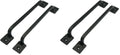 CRAFTSMAN ROAD Black Cast Iron Pull Handles 12 inch (Squared Base, Set of 2) - Cabinet Door Handles, Gate Handle Pull, Barn Door Hardware, Grab Handles (Pack of 2) - size: 12 Inch (Pack of 2)