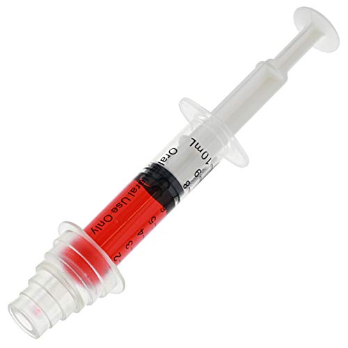 Bright Creations Oral Medicine Syringes with Bottle Adapter - Precise Liquid Dosing & Ml Syringe - Universal Medication Bottle Adapter - Transparent, Pack of 10