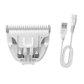 Replaceable Charging Cable & Standard Size Ceramic Blade Set | Pet Dog Hair Clipper Cat Trimmer Used Blade, Ceramic, Safe - color: Charger Cable+standard Blade