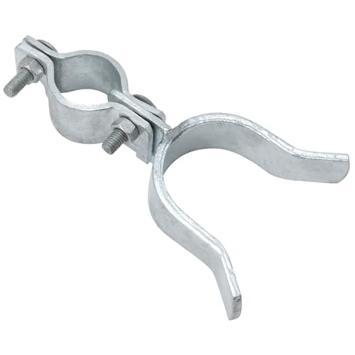 VIVIDA Chain Link Gate Latch 1-3/8" x 2-3/8", Fence Gate Fork Latch, 1 PCS | Galvanized Fence Gate Lock, Chain Link Fence Parts, Bolts & Nuts Included - size: 1-3/8" x 2-3/8" (1 PCS)