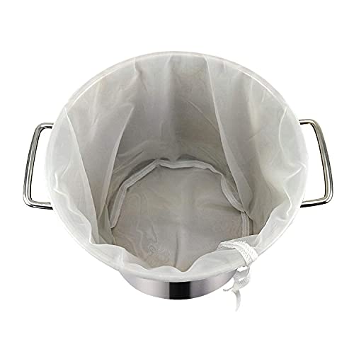 12"x18" Drawstring Straining Brew in a Bag 75 Micron Nylon Jelly Strainer Wine Beer Brew Filter Bag - size: 12"x18" Brew Bag - 75Micron