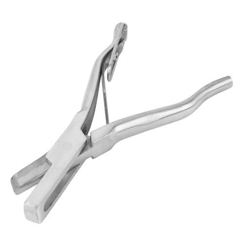 YOUTHINK Stainless Steel U Shape Ear Notcher Ear Tag Pincer Applicator Tool with Ergonomic Handle for Farm Goats Cattle Sheep Livestock Management