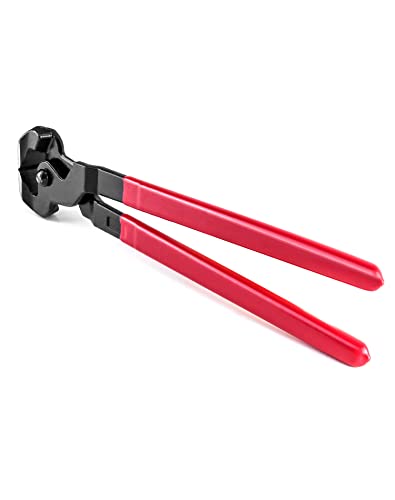 QWORK Hoof Nipper, 14" Heavy Duty Farrier Nippers with Plastic Grip, 1 Pack