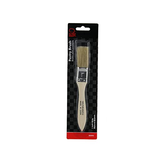 Chef Craft 20393, 1-piece Pastry Brush, 7 1/2 Inch, Brown - size: 7.5 inches in length 1 inch width