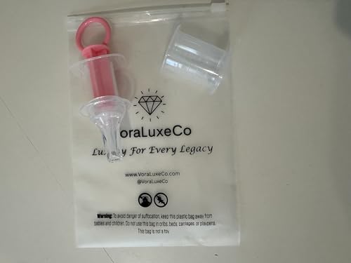 Baby Medicine Dropper Syringe with Ring Handle, Clear Plastic Easy Oral Medication Dispenser Toddler, Pink Blue White (Pink) - color: Pink
