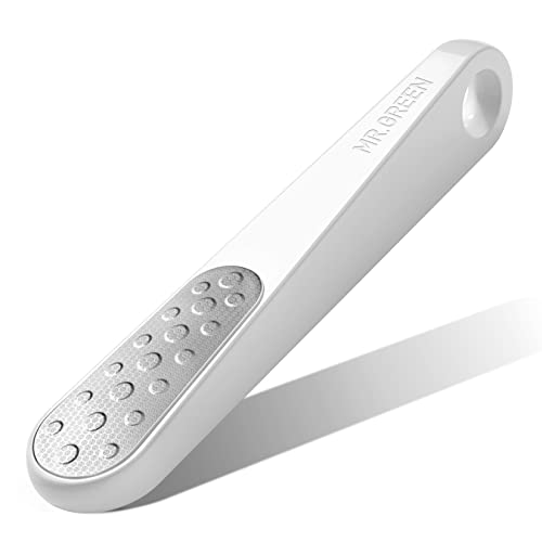 MR.GREEN Foot File Double Sided Callus Remover for Dead Skin Professional Pedicure Tools Callous Scraper Foot Sander Heel Filer (White) - color: White