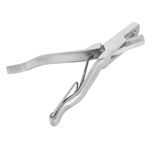 YOUTHINK Stainless Steel U Shape Ear Notcher Ear Tag Pincer Applicator Tool with Ergonomic Handle for Farm Goats Cattle Sheep Livestock Management