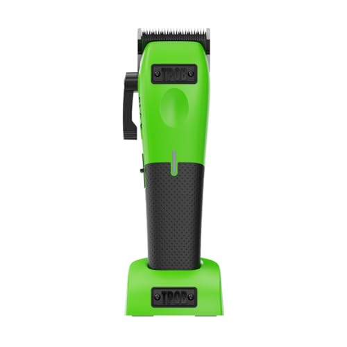 TPOB Play Barber Hair Clippers for Men 7500 RPM with Rubber Grips (Green 2 Set) - color: Green 2 Set