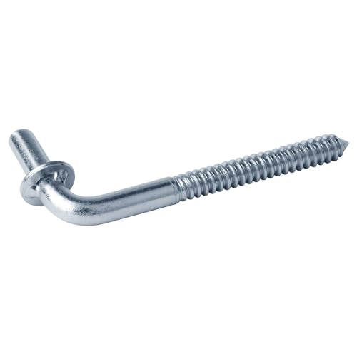 GBGS 8 Pack 1/2" Hinge Pin,6-5/8" Male Lag Screw for Wood Post Fence Gate | J Bolt Gate Hinge