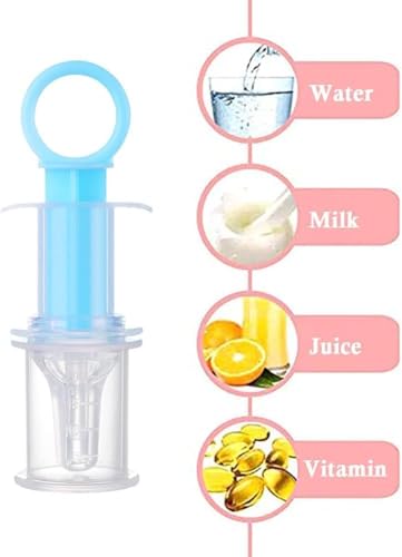 1Pc Blue Pet Medicine Feeder Liquid Oral Syringe Milk Nursing Bottles Syringe Soft Tip Plastic Pet Medical Feeding Tool for Dog Puppy Cat, Kitten Nursing Supplies