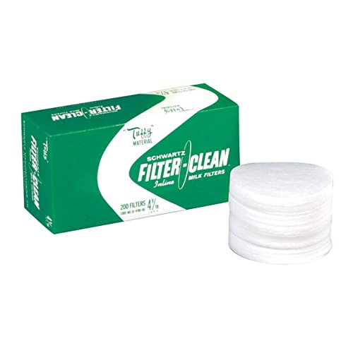 Small Milk Strainer Filter Disks Quick Flow USA Made 4 9/16 Pack of 200