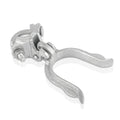 1-7/8" x 2-7/8" Chain Link Fence Gate Fork Latch | Commercial Heavy Duty - Malleable - Galvanized Gate Latch with Hole for Padlock (1-7/8" x 2-7/8") - size: 1-7/8" x 2-7/8"