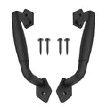 2-Pack 8 Inch Diamond Tapered Barn Door Handle - Black Cast Iron Pull for Sliding Doors, Gates, Sheds, Fences, Closets - Indoor Outdoor Farmhouse Hardware - size: 8" - 2 Pack, style: Diamond Tapered