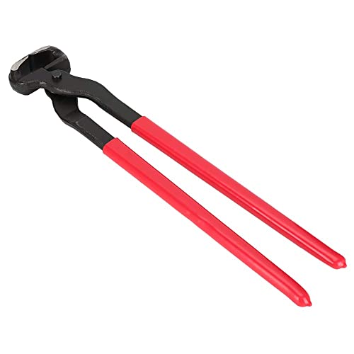 16in Steel Hoof Nipper Trimmer Cutter, Horse Shoeing Nail Cleaning Tool, Easy to Use, Anti-Wear, 45# Sturdy Steel Material, for Professional Farriers and Horse Owners