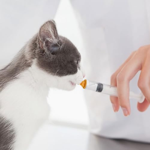 Pet Feeding Syringe with Nipple, Silicone Feeding Tools for Kitten Puppy Feeding Syringe for Newborn Cat Dog Small Animals Rabbits (50ml+100ml) - color: 50ml+100ml