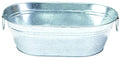 Little Giant® Galvanized Oval Tub | Versatile Utility Metal Tub with Handles | Feeding, Watering & Washing Tub | 4 Gallon - size: 4 Gallons