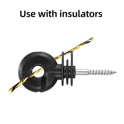 Upgraded Electric Fence Polywire 5050 Feet 1540 Meters, 6 Stainless Steel Strands for Reliable Conductivity and Rust Resistance, Portable Electric Fencing,UV, Rust Resistant - size: 5050 Feet/1540 Meters