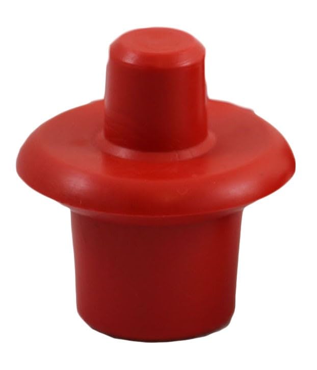 Melasty Milk Stopper for Cow and Goat Liner, Set of 4Pcs of Red Plugs for Milking Machine Inflations