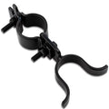 Chain Link Fence Gate Latch, 1-3/8"x1-3/8", with Padlock Hole and Mounting Hardware, Black (Black) 2 Packs - color: Black