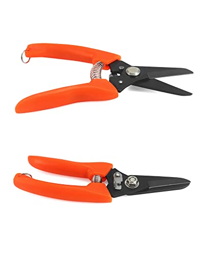 QWORK Hoof Trimmers Goat Hoof Trimming, 2 Pack 7" Multipurpose Nail Scissors Daily Trim for Pig Trotters, Sheep, Alpaca, Lamb and Pruning Potted Plants