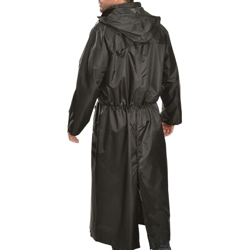 Double-s mens Saddle Slicker Adult Rain Coat - color: Black, size: XX-Large