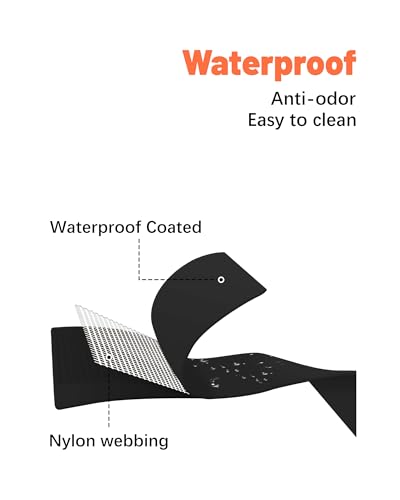 Waterproof Martingale Collar for Dogs,Easy to Clean Dog Collars with Safety Quick Release Buckle,Rubber Collar for Medium Large Dogs Walking Training (Black, L (19.6-25.9inch)) - color: Black, size: L (19.6-25.9inch)