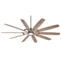 Minka Aire F865L-HBZ Barn H2O 84" Outdoor Ceiling Fan with LED Lights and Remote Control, Heirloom Bronze