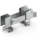 Chain Link Fence Double Gate Latch for 2" Gate Frame Residential Strong Arm Chain Link Fence Gate Latch Double Gate Latches for Metal Gates Swing Gates - color: Silver for 2" Gate Frame