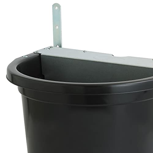Little Giant FW16MTLBLACK 4 Gallon Capacity Automatic Float Controlled Waterer Animal Horse & Cattle Livestock Water Trough, Black (3 Pack)