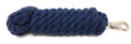10 Ft Cotton Lead Rope, 3/4 in, Bull Snap Navy Blue - color: Navy Blue