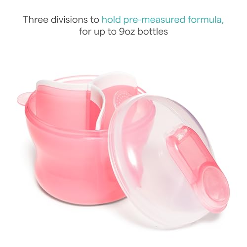 Munchkin Formula Dispenser for Baby Bottle Feeding, Pink, 9 Ounce