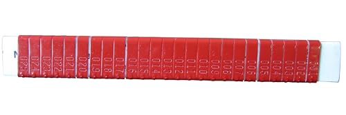 Jiffy Wing Bands Numbered - NOT Stamped Aluminum Chicken Pheasant Poultry Duck Wing Identification Tags (100, Red) - color: Red