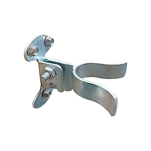 1-3/8" Flat Back Wall Mount Fork Gate Latch - Gate Latch Hardware with Screws or Lag Bolt for Gate Frames, Easily Mounts to Wooden Gate Post or Wall - size: 1-3/8"