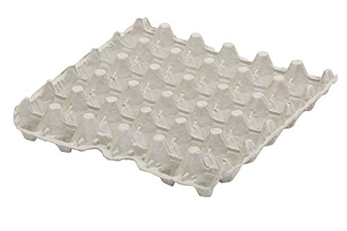 Little Giant® Egg Flat Carton - Reinforced Flat Egg Carton Trays Holds 30 Eggs for Storage and Transport - Pack of 12 - Made in USA