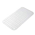 AmazerBath Bath Tub Mat, Medium Size 27.6 x 15 Inches Non-Slip Shower Mats with Suction Cups and Drain Holes, Bathroom Bathtub Mats Machine Washable (Clear) - color: Clear, size: 27.6" x 15" (Rectangular)