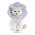 Avont Cat Cone S Adjustable Soft E-Collar, Grey | S fits 6.5-9.0" Depth 3.9" soft breathable anti-lick water-resist easy-clean - color: Grey, size: S(Neck:6.5"-9.0")