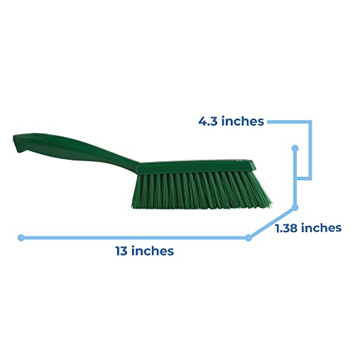 Remco 1 19/32 in W Bench Brush, Medium, 6 1/2 in L Handle, 6 1/2 in L Brush, Green, Plastic 45892-1 Each - color: Green, size: 4589