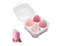 Sinen 4 Pcs Dry and Wet Use Makeup Sponge Set Blender Beauty Foundation Blending Sponge for Liquid, Cream, and Powder with Egg Holder Box