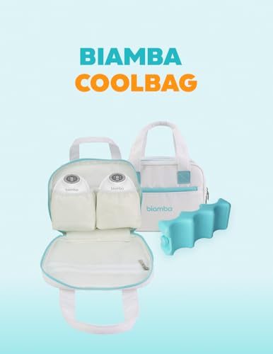 Cooling Bag Breastmilk Cooler Bag - Dedicated Storage Breast Pump Bag, Stores up to Six Bottles, Large Built-in Breastmilk Cooler w/Ice Pac, Double Zipper & Separate Spaces for Different Items