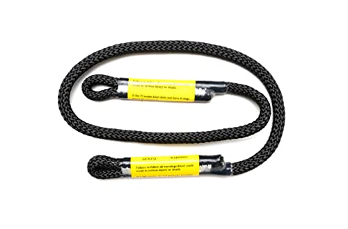 Treestand Safety Rope, Linemans Rope for Hunting, Tree Tether Rope | Tree Stand Safety Line, Lifelines for Tree Stands, Hunting Safety Rope, Treestand Safe System for Tree Climbing (10 feet)