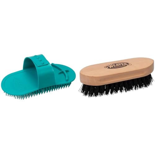 Weaver Livestock Massage Brush and Barn Brush Bundle