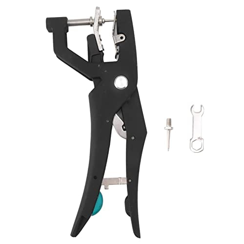 Livestock Tag Applicator, Alloy Steel, Automatic Rebound, Hydraulic Tag Tongs for Livestock, Cattle, Sheep, Pigs, Goats
