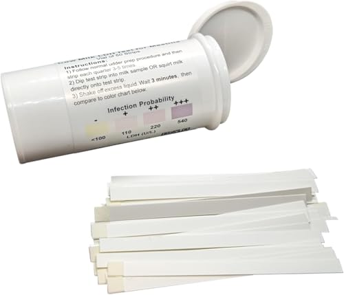 Bartovation Cow Milk LDH Test Strips for Mastitis Detection, 50-Pack | Made in USA, requires only milk to screen for subclinical mastitis in dairy cows