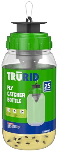 Fly Traps Outdoor- Reusable Hanging Fly Trap- (3-Pack) Add Water to Catch House & Horse Flies in Garden, Backyard & Barn, Natural and Non-Toxic