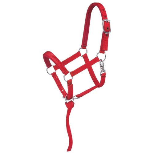Tough 1 Nylon Padded Miniature Halter - color: Red, size: Small